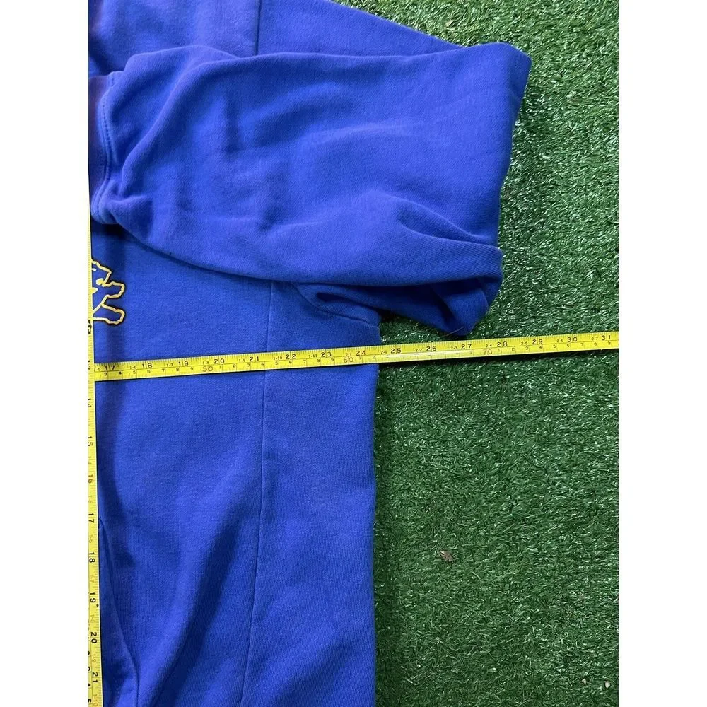 Nike Embroidered Center Swoosh Pullover Hoodie Bright Blue Mens‎ L Large